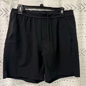 Ten Thousand Black Athletic Shorts Lightweight Elastic Waist